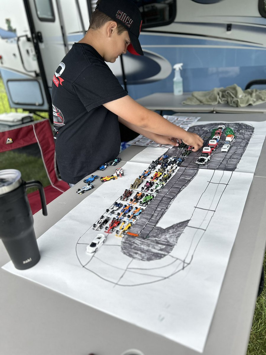 chrislynch64's tweet photo. Tanner getting his own race going at the Indy 500. https://t.co/pCETcnYRiL