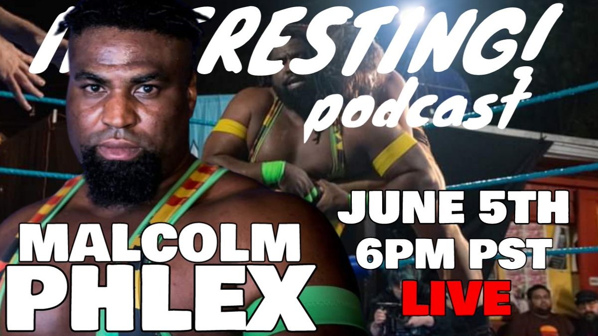 codysylas22's tweet photo. 🚨 Announcement 🚨 
On June 5th at 6pm PST 
Interesting! Podcast is going to interview 
Malcolm Phlex!

LIVE on YouTube and Facebook! 

This is going to be amazing!! 

#LIVE #prowrestling #interview #podcast https://t.co/BNgDlzQEIV