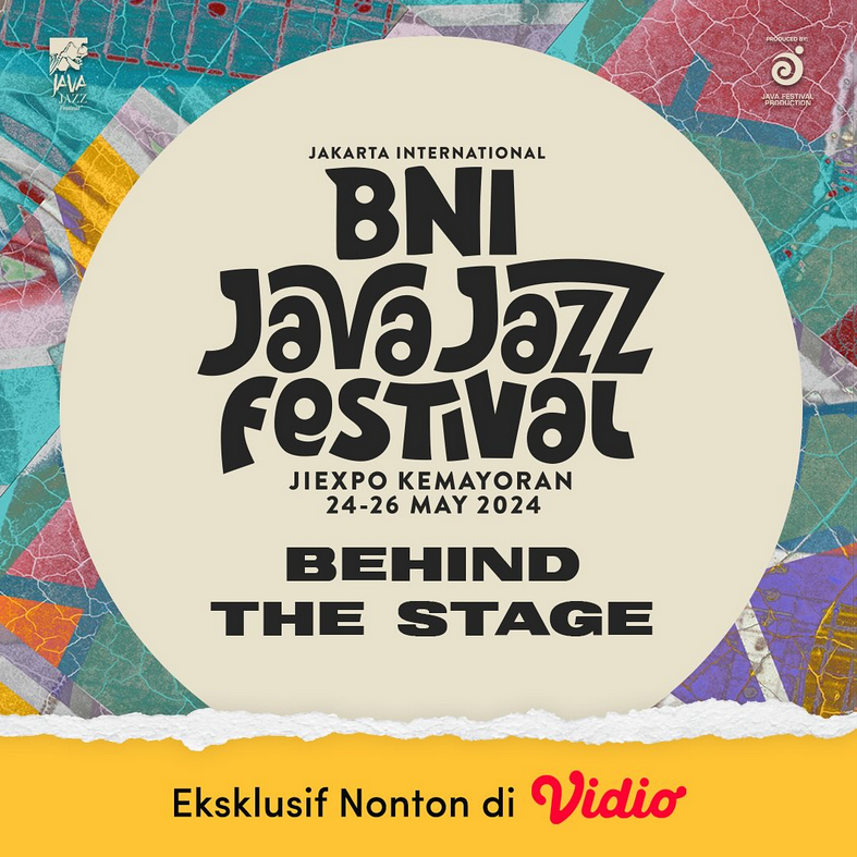 vidio's tweet photo. Ada keseruan apa di balik stage-nya BNI Java Jazz Festival? Kamu bisa nonton Behind The Stage eksklusifnya hanya di Vidio >> https://t.co/ZWUDJ8hiSW
#javajazzfestival #javajazz #bnijavajazz https://t.co/167G2Zkzi1