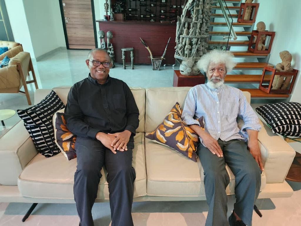 2027: Final Warning To Professor Wole Soyinka To Quit Hurling Mudslings At HE Peter Obi Who Accords Him Great Respect 

For the umpteenth time, millions of Obidients at home and in the Diaspora are calling on Dr. Olaokun Soyinka, first son of Professor Wole Soyinka, who was