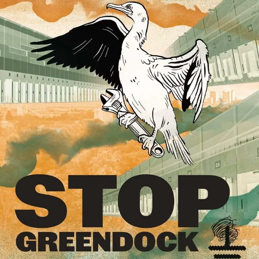 ThomasCOTTINET's tweet photo. #StopGreendock
Bcp de monde au rassemblement et à la manif contre ce centre #logistique qui rajouterait localement
⚠️plus de 1000 rotations de #camions par jour et mettrait en danger des espèces déjà menacées❗
Avec @marinetondelier qui rappelle l'utilité du bulletin vert🟢 https://t.co/u45JqLRQqV
