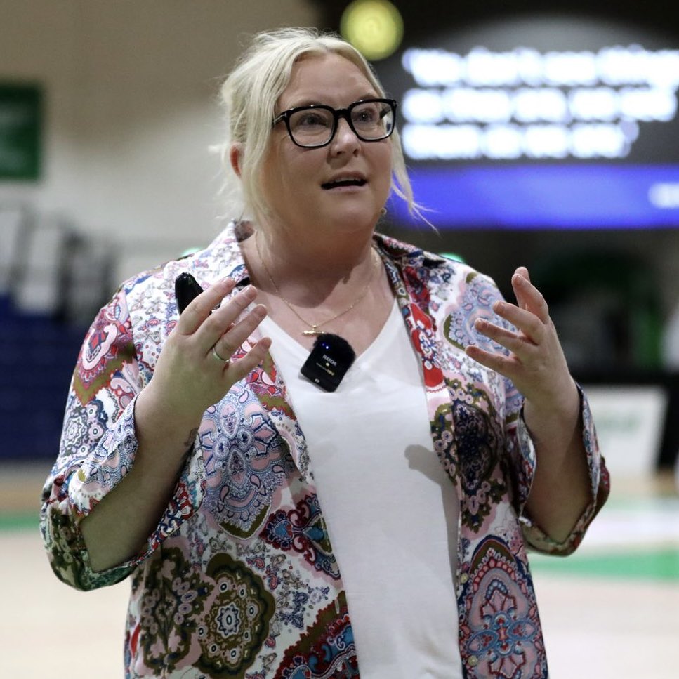 .@jennycoady10 is our third and final guest for the Women in Sport Conference 2024 🏀 #WomenInSport || @PROMISEShewins