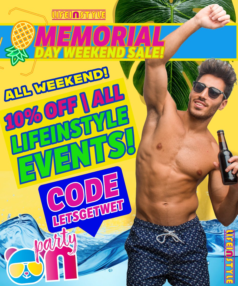 lifeinstylestl's tweet photo. 🔥 Ready to turn up the heat this summer? 🔥 All tickets for Lifeinstyle events are 10% off through Monday, May 27! Join us for the Neon Party and #NSW2024 at a sweet discount. 😎✨ 🌞💃 Grab your tickets now! 🥳🎟️ #LifeinstyleSTL #STLSwingers https://t.co/UAdU2XbJlj