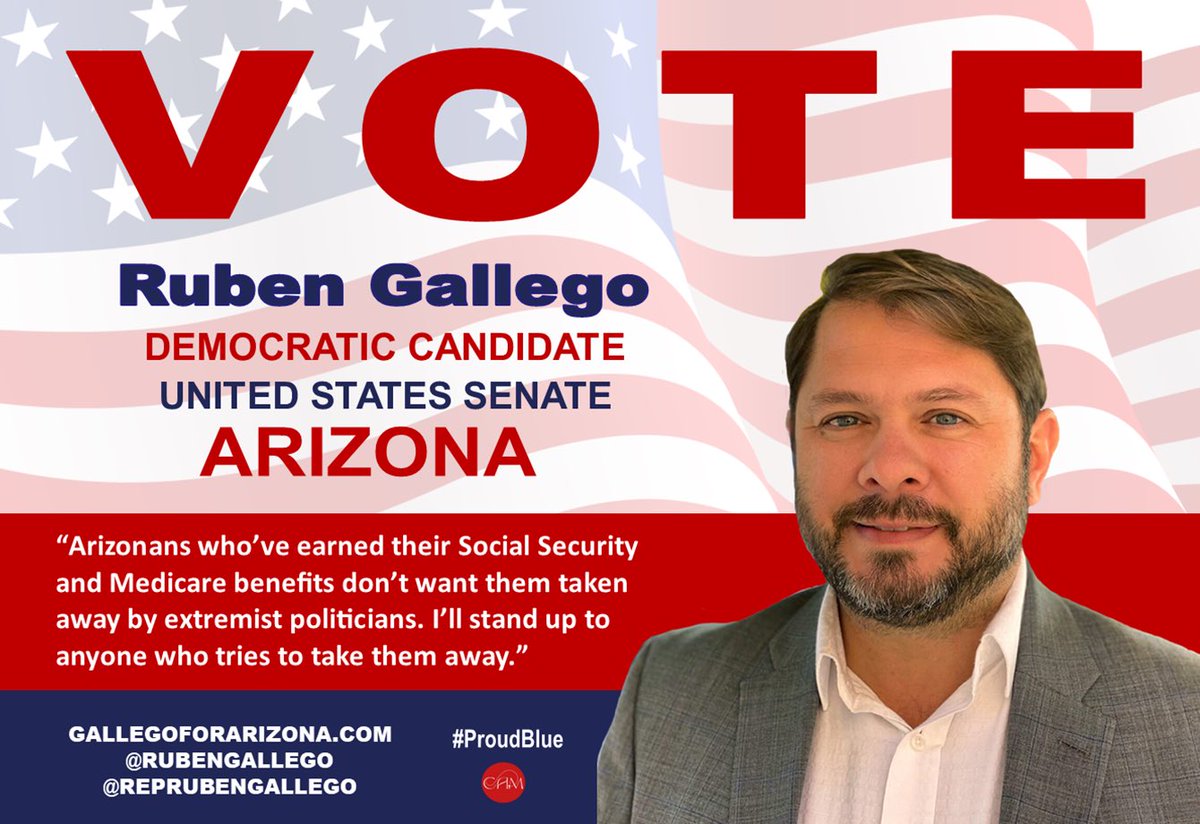 Vote for @RubenGallego 
A proven fighter for the people, not a Party.
#ProudBlue
#Allied4Dems