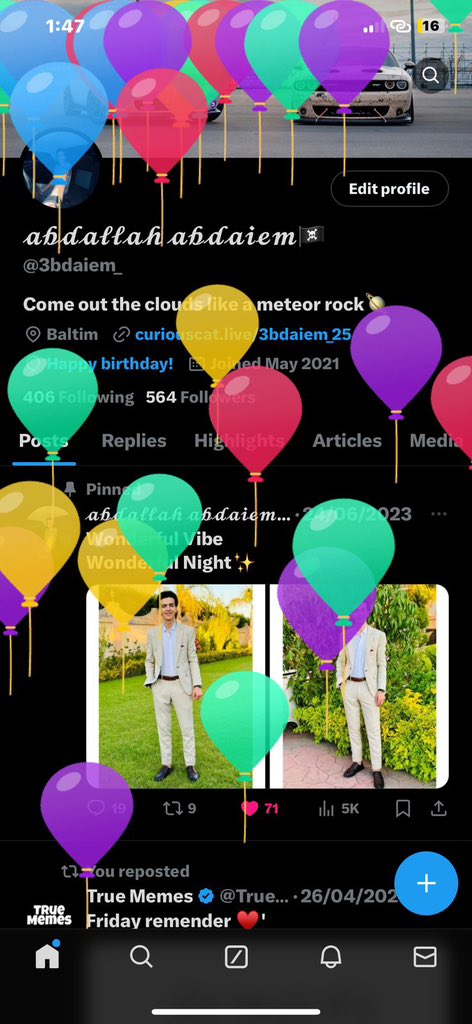 3bdaiem_'s tweet photo. 19🎈 https://t.co/03vDaPdNmA
