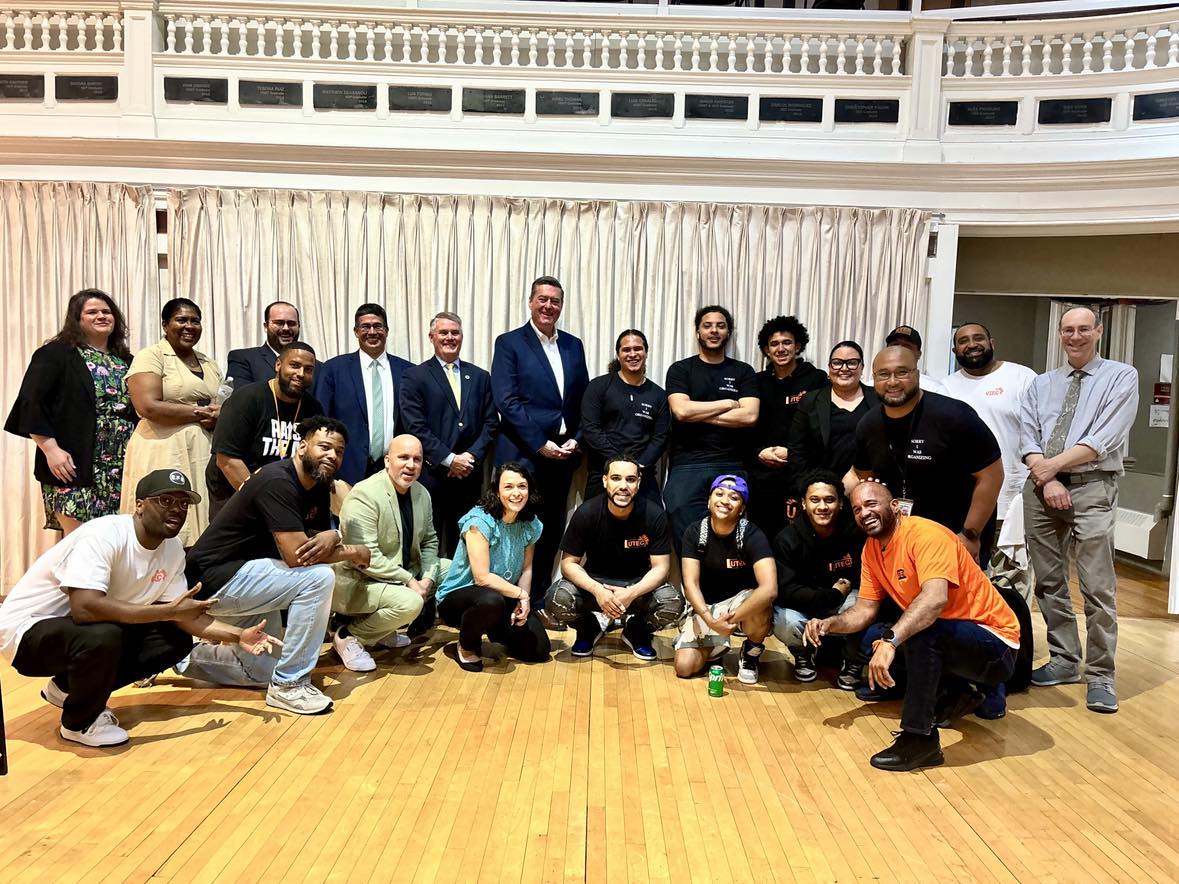 MA_EOHLC's tweet photo. On Thursday, it was great to be with @EOPSS Secretary Reidy, @UTEC_inc CEO Greg Croteau, and many young adults who are working so hard to improve their lives. #EOPSS and #EOHLC recently created a competitive grant to provide formerly incarcerated young adults with housing. https://t.co/x82cMVHvSd