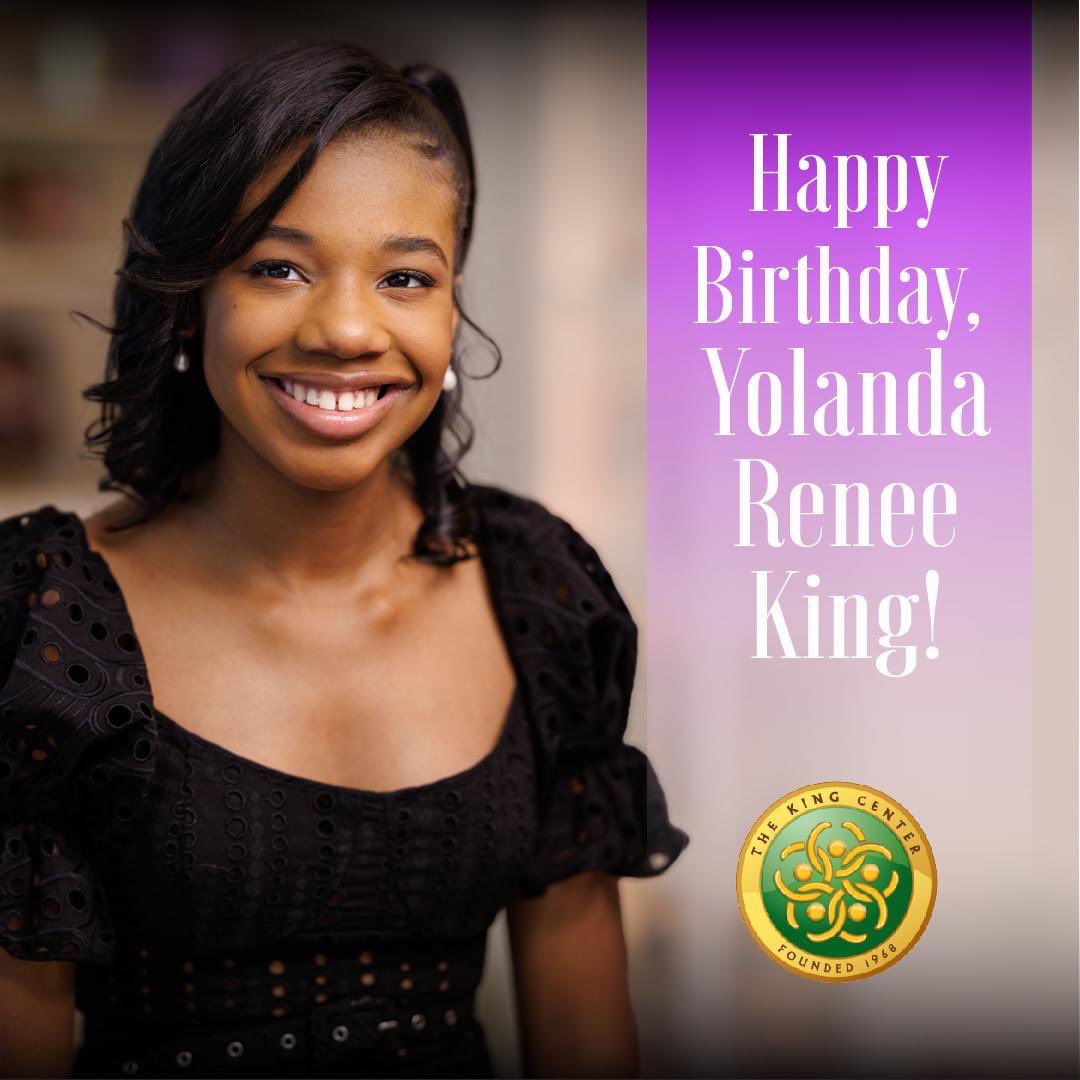 Happy Birthday, Yolanda Renee King! Enjoy your Sweet 16! The grandchild of Dr. Martin Luther King Jr. and Mrs. Coretta Scott King. #HappyBirthday #YolandaReneeKing