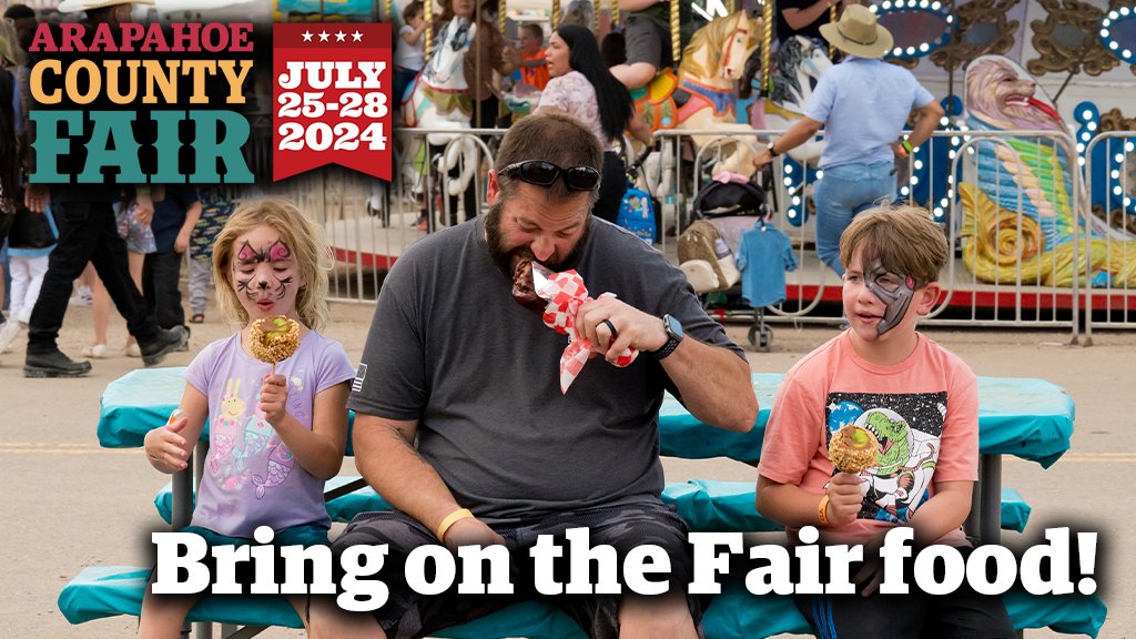 We don't know about you, but we're starting to crave the tastes of summer and the #ArapahoeCountyFair! Let the countdown begin – we’re two months out from turkey legs, unlimited rides, amazing stage acts, and more. Tickets go on sale May 28. Learn more: arapahoecountyfair.com