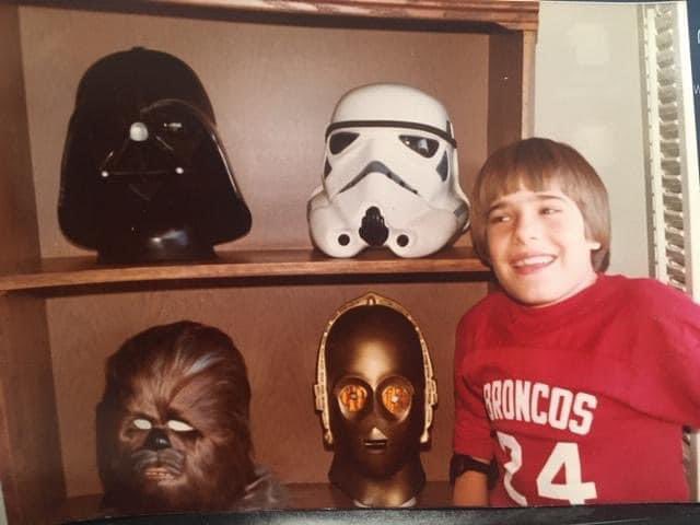 Ah the good old days! May 25th, 1977, as with many people, changed my life forever. @starwars fueled my imagination and my passion. At 15 years-old my pride and joy were these original Don Post masks that I saved my lawn mowing money to buy. #starwars #May25th
