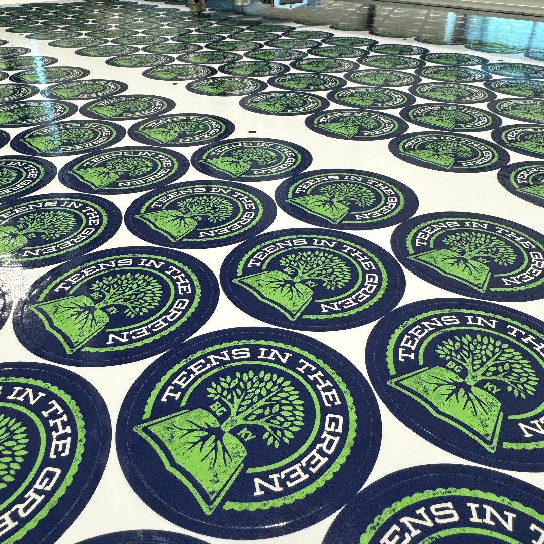 Teens in the Green stickers on the cutters today!
#CustomStickers #StandOutStickers #MADEINOHIO
