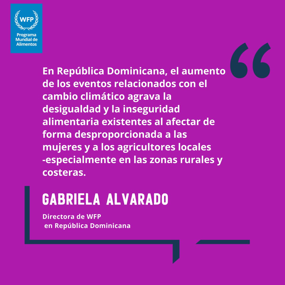 🌀 El plan integral del @wfp_rd en República Dominicana busca aumentar la resiliencia comunitaria con la primera política nacional de sistemas de alerta temprana del país. #Preparación #GestiónDeDesastres @GabrielaAlv_WFP Pronto inicia la Conferencia #SIDS4