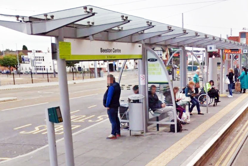 Detectives investigating an assault on a disabled man have made an arrest. Our officers were called to Beeston Centre Tram Stop (pictured) shortly before 8pm on Thursday 2 May after the victim was punched several times after exiting a tram. orlo.uk/O8t1H