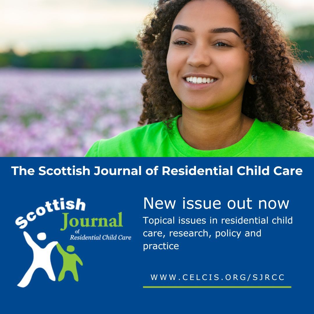 Read the latest issue of the Scottish Journal of Residential Child Care, online now, where we share learning, and find out more about topical issues, research and practice, and catch up on the 2024 Kilbrandon lecture: buff.ly/3WvvLVt #SJRCC