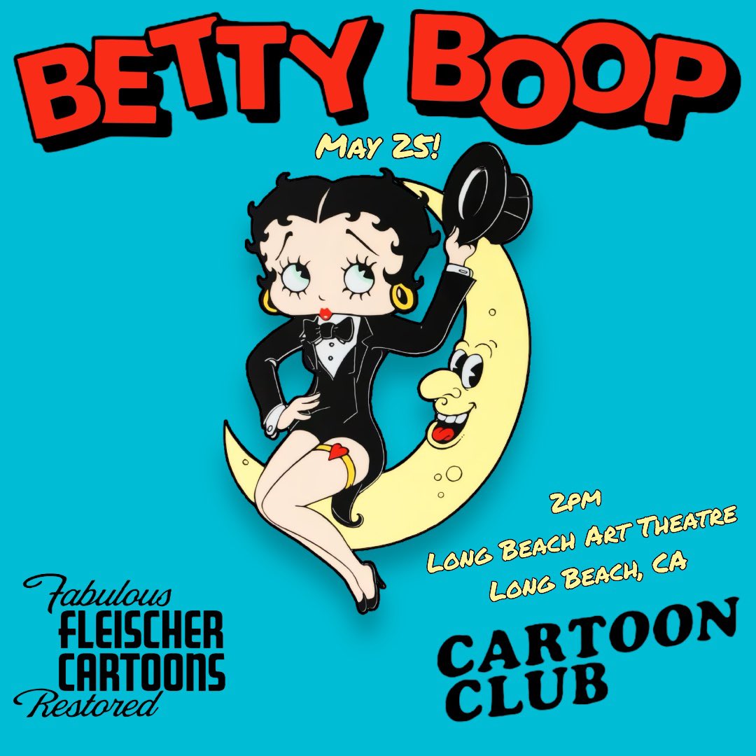 💖Today in Long Beach, CA!💖 Join us for Betty Boop’s Cartoon Club at 2pm! @ArtTheatre arttheatre.easy-ware-ticketing.com/events #BettyBoop