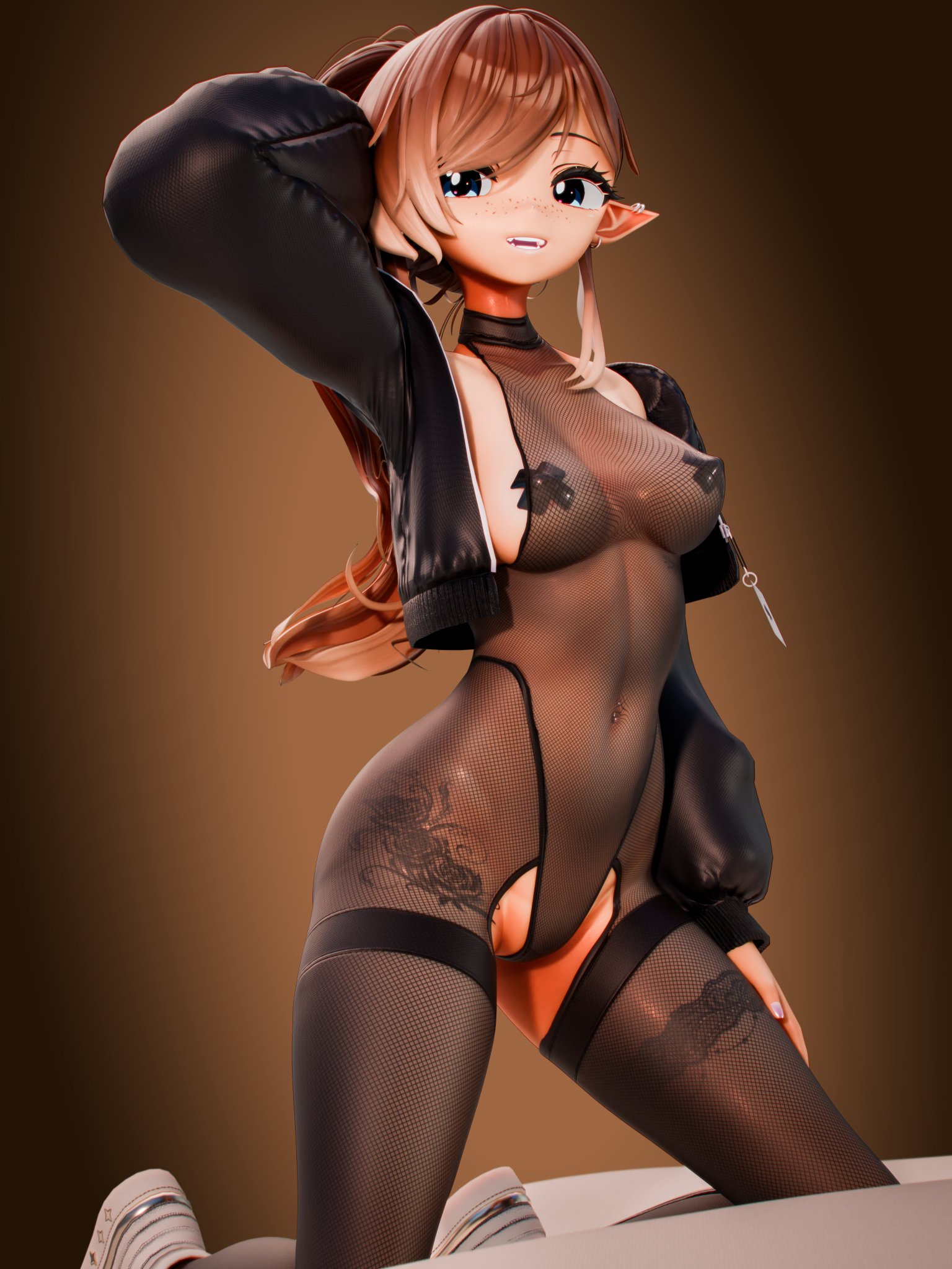Riley model update is finally here! 🥳 The new head is from #マヌカ3D and the awesome mesh fit is by #Fermata_VRC ! https://t.co/lZA5uXd6v1