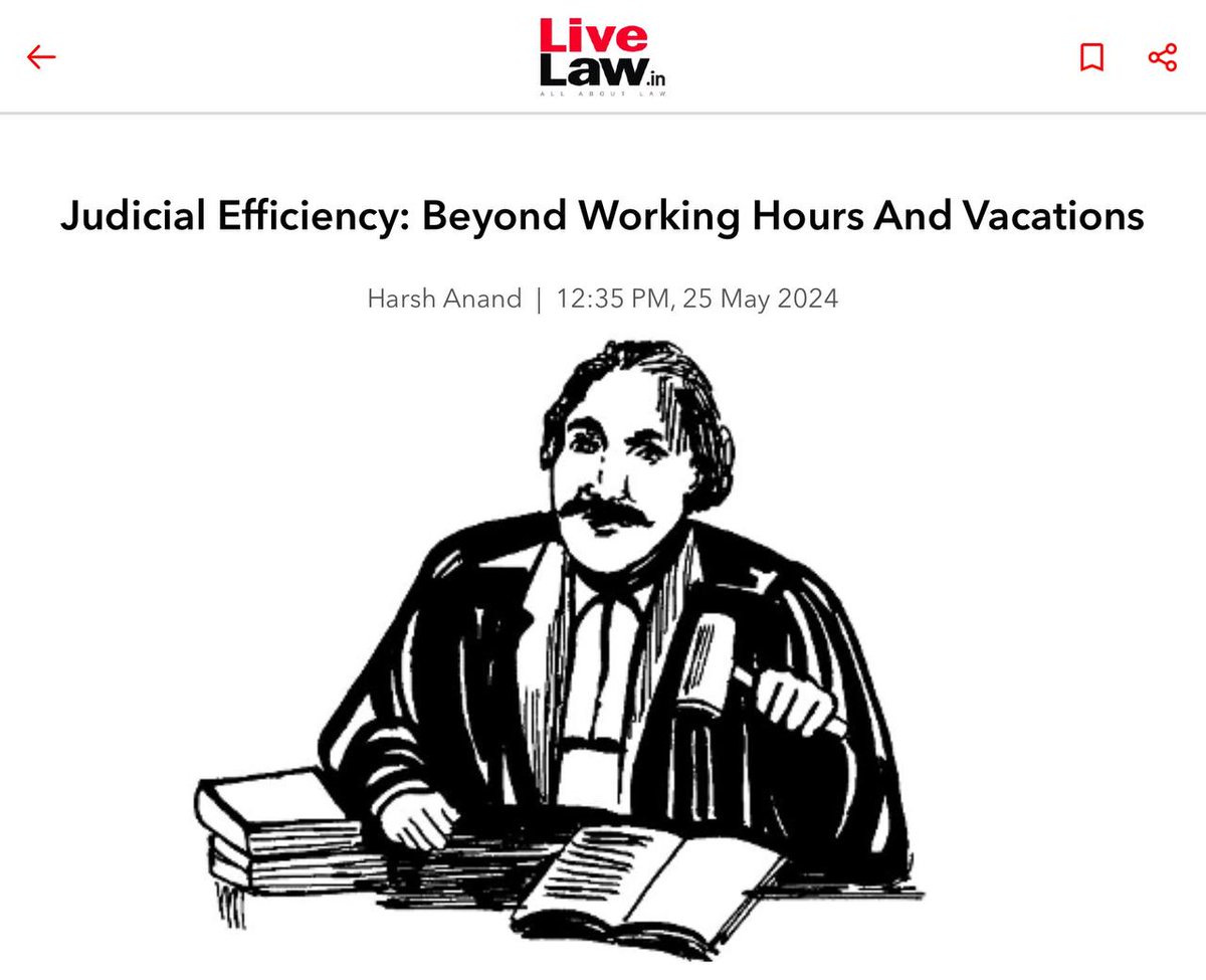 Harsh Anand Shukla (@iharshanand) on Twitter photo Check out my piece for LiveLaw over <a href="/sanjeevsanyal/">Sanjeev Sanyal</a>'s recent remark regarding the working hours and vacations of Supreme Court Judges: livelaw.in/lawschool/arti… Check out my piece for LiveLaw over <a href="/sanjeevsanyal/">Sanjeev Sanyal</a>'s recent remark regarding the working hours and vacations of Supreme Court Judges: livelaw.in/lawschool/arti…
