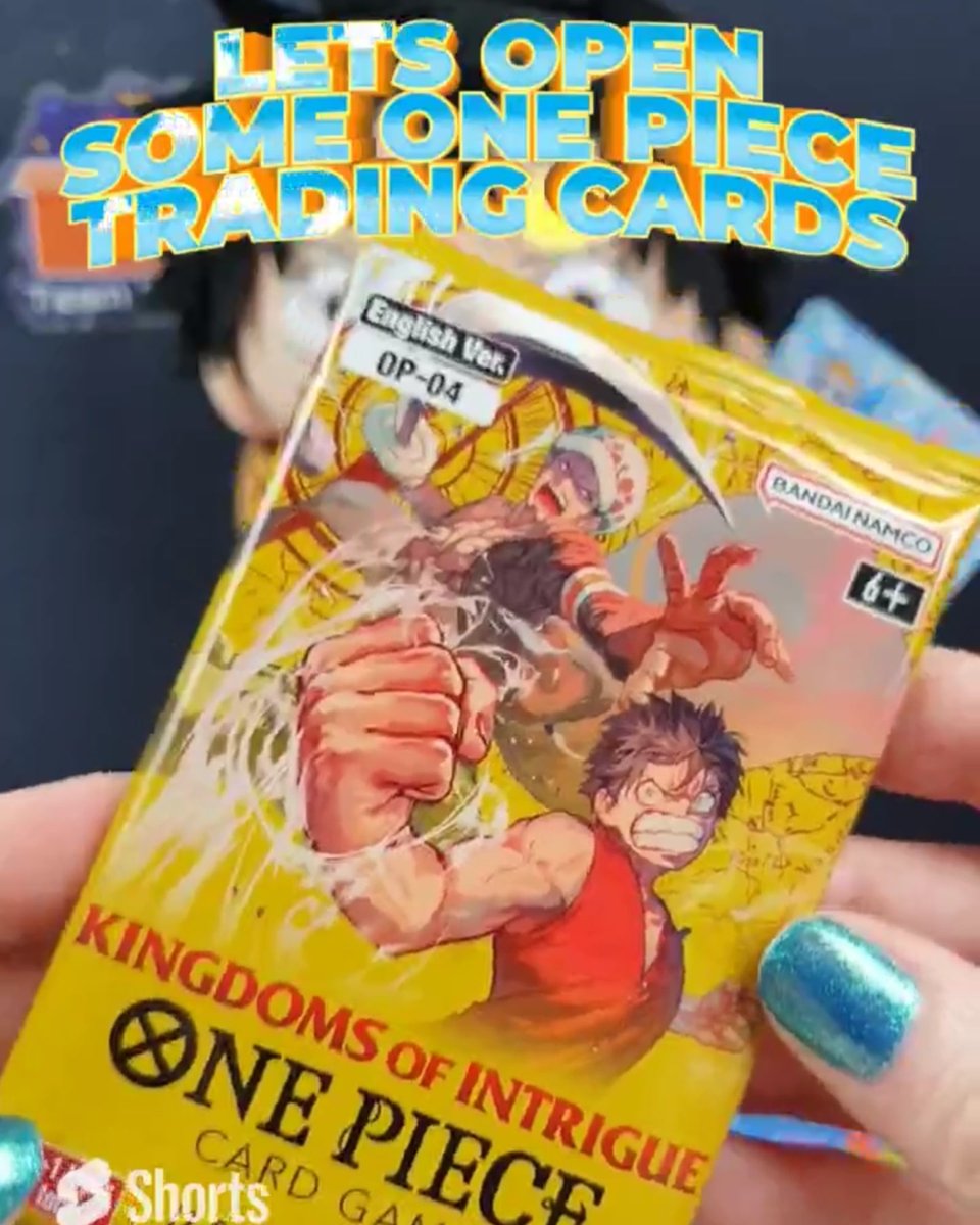 TeamBBB123's tweet photo. In this weeks YouTube short https://t.co/NVAMV0Pxm5
we opened some One Piece Kingdoms of Intrigue trading cards!

#onepiece #kingdomsofintrigue #tradingcards #bandainamco @bncrossstoreuk @bandainamcoeu https://t.co/CkZyZsNvUT