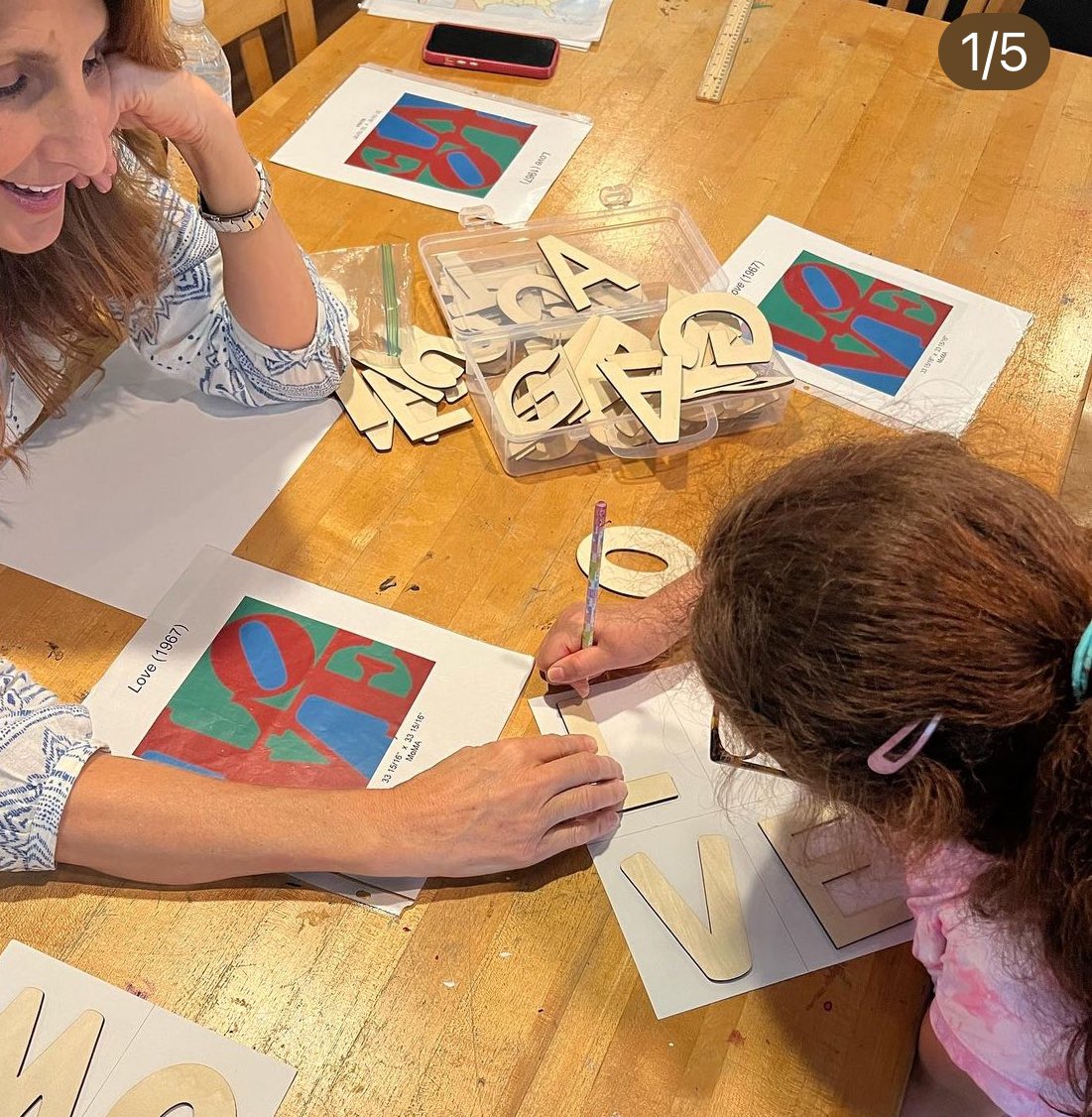 mathgoggles's tweet photo. Students at HHH @helpinghandhome created colorful LOVE artwork in the spirit of Robert Indiana. Use letters to explore symmetry! #Math+Art=Fun #mathgoggles https://t.co/F21v1frUkE