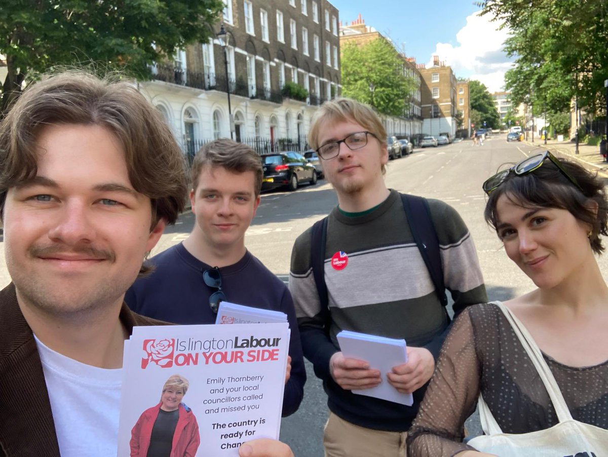 First day of general election campaigning in Myddelton Square, Clerkenwell! With @jq_peck #VoteLabour #VoteEmily #GeneralElection #Islington #IslingtonSouth @UKLabour