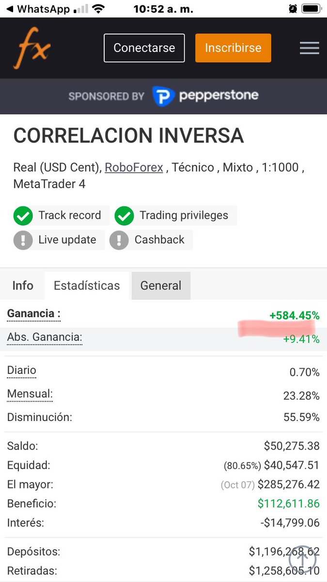 Enrique56862666's tweet photo. ES POSIBLE HACER CRECER MI CAPITAL 584% EN 10 MESES? 

Revisa esta empresa (inprofitcopyfx) https://t.co/gyQGMlIllD