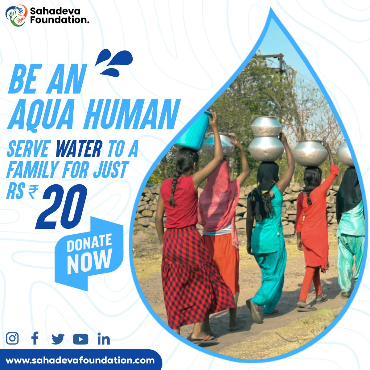 Imagine living without clean water. For millions, this is a daily reality. Your donation can change their story. Give the gift of life today. Donate- sahadevafoundation.com/campaign/suppo…