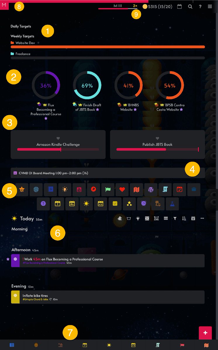 macautotips's tweet photo. Day Progress Bar: This feature indicates the progress made on completing the current day's task.
Read the full article: My Amazing Marvin Setup for the Desktop App
▸ https://t.co/Y46dhXo7Of
#Macautomation #macuser #macpoweruser #macautomation https://t.co/Pc6AbsTRqM