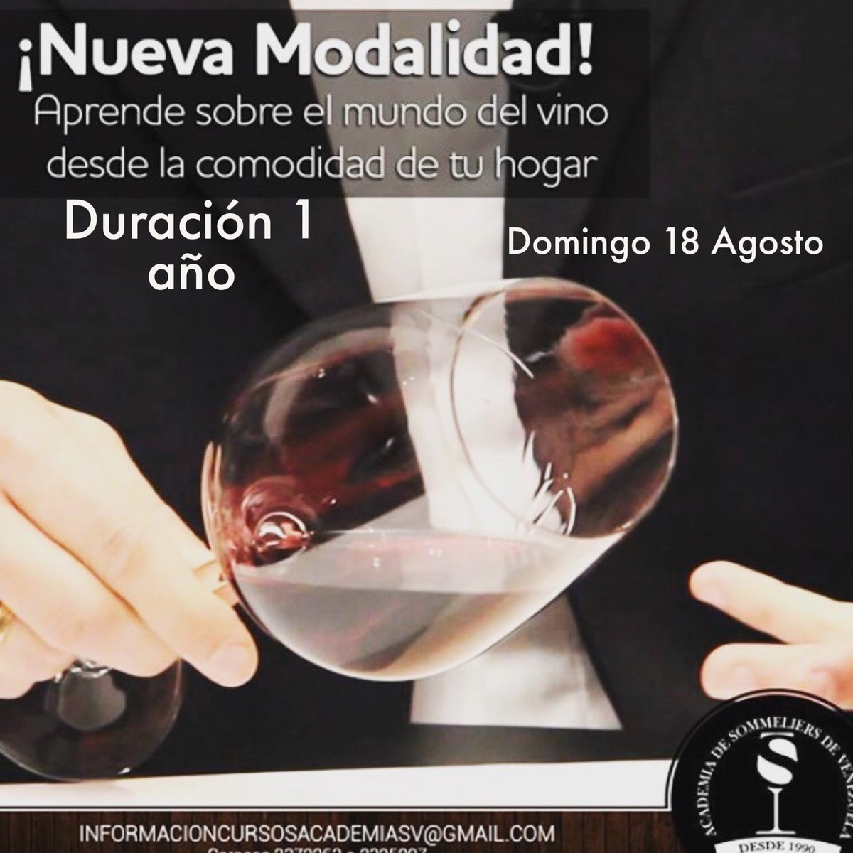 18 Agosto Inicia Diplomado de Vinos y Sommellerie