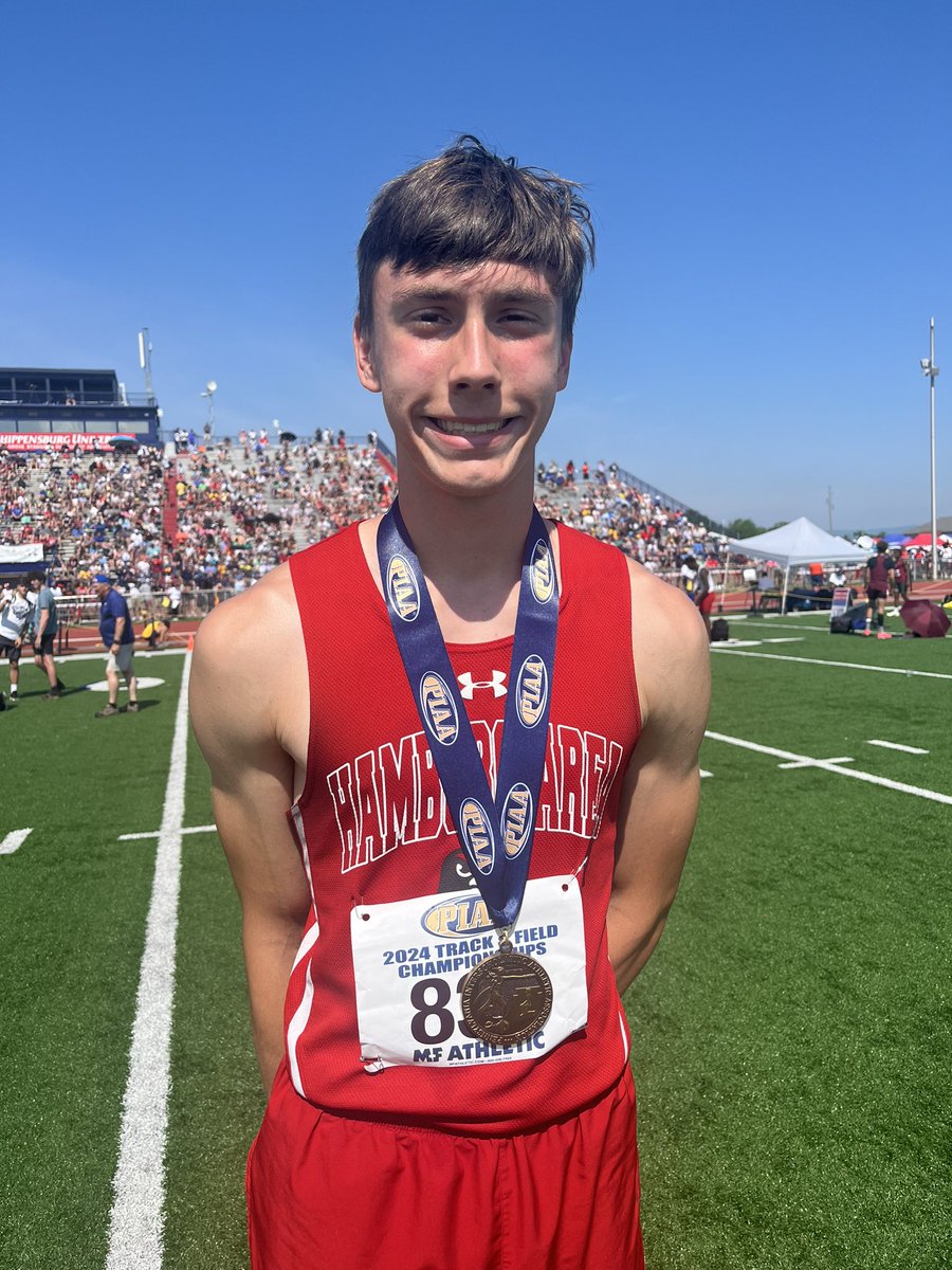 Hamburg senior Jaydon Witman finished his breakthrough season with a seventh-place medal in the 2A 110 hurdles during Saturday’s PIAA Track and Field Championships. The District 3 champ ran a 14.82. <a href="/MDrago59/">Mike Drago</a> <a href="/Hawkticker/">Hamburg Hawks</a>