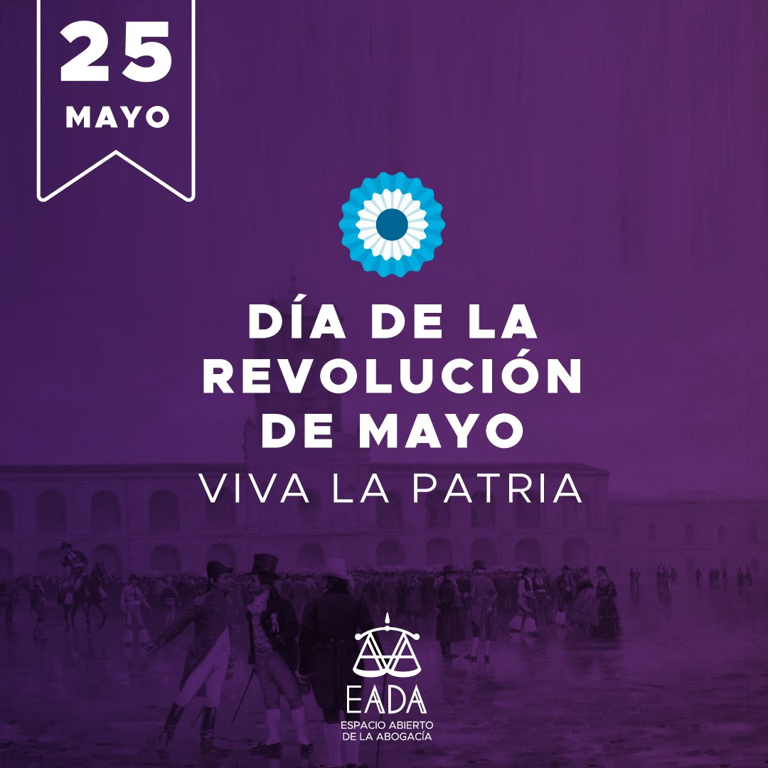 Sigamos día a día el ejemplo de quienes dieron el primer paso para construir nuestro país con esfuerzo y empuje. 

¡Feliz día de la patria! 

#eada #ESTAMOSDETULADO #cpacf #consejodelamagistratura #igualdad #revolucion #25demayo #25demayo1810