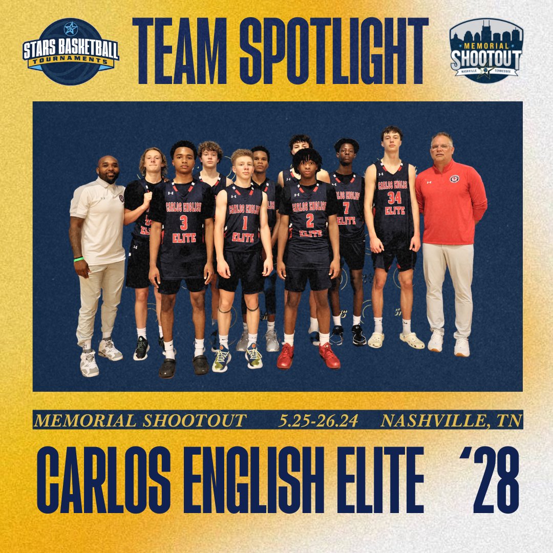 STARSTourney's tweet photo. Carlos English Elite ‘28 with a BIG win over Stars UA Future Gold #memorialshootout24 https://t.co/87nbHRGxhv