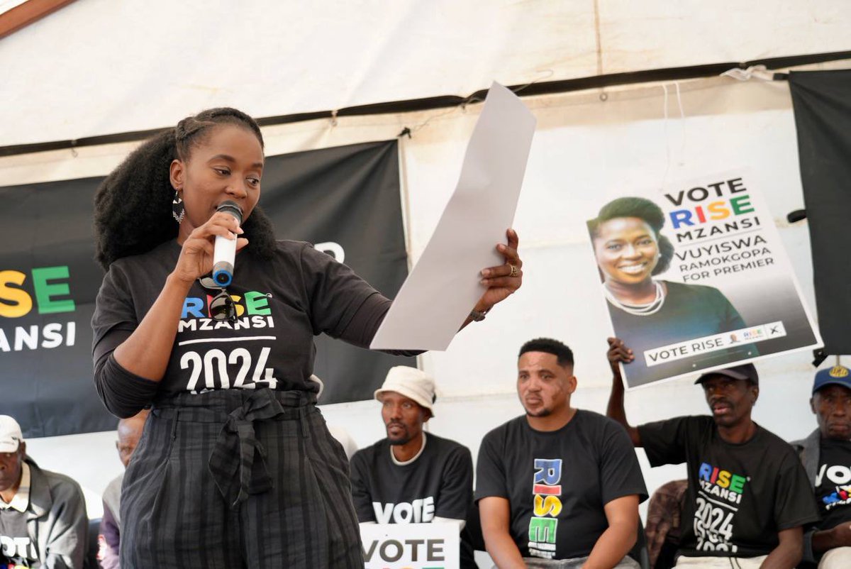 Today was a beautiful way to gear up for the last few days - there’s 4 days left to show Mzansi that we’re here to stay ✊🏾

#WeNeedNewLeaders 
#VoteRISEMzansi