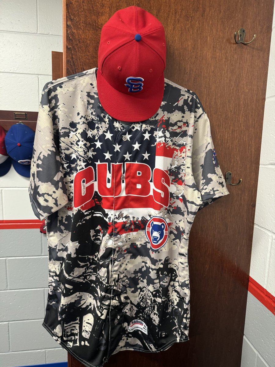 This weekend and select Sundays throughout the season, the #SBCubs will wear these military inspired camo jerseys. #MilitaryAppreciation #MemorialDay