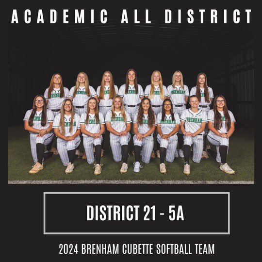 EVERYONE on our team made Academic All-District!!