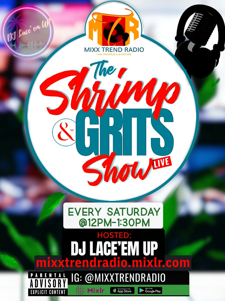 MixxTrendRadio's tweet photo. Season 2 (Episode13) - Tune in Saturday afternoons @ 12 pm and wake up to a show that will get your day jump started. #djlaceemup #music #onlineradiostation #radiostation #broadcast #liveshow #brandnew #mixxtrendradio #mixlr  #mixlrapp #fyp #fypシ #viral #talkshow #szn2 #ep13 https://t.co/X0N4uKkLJc