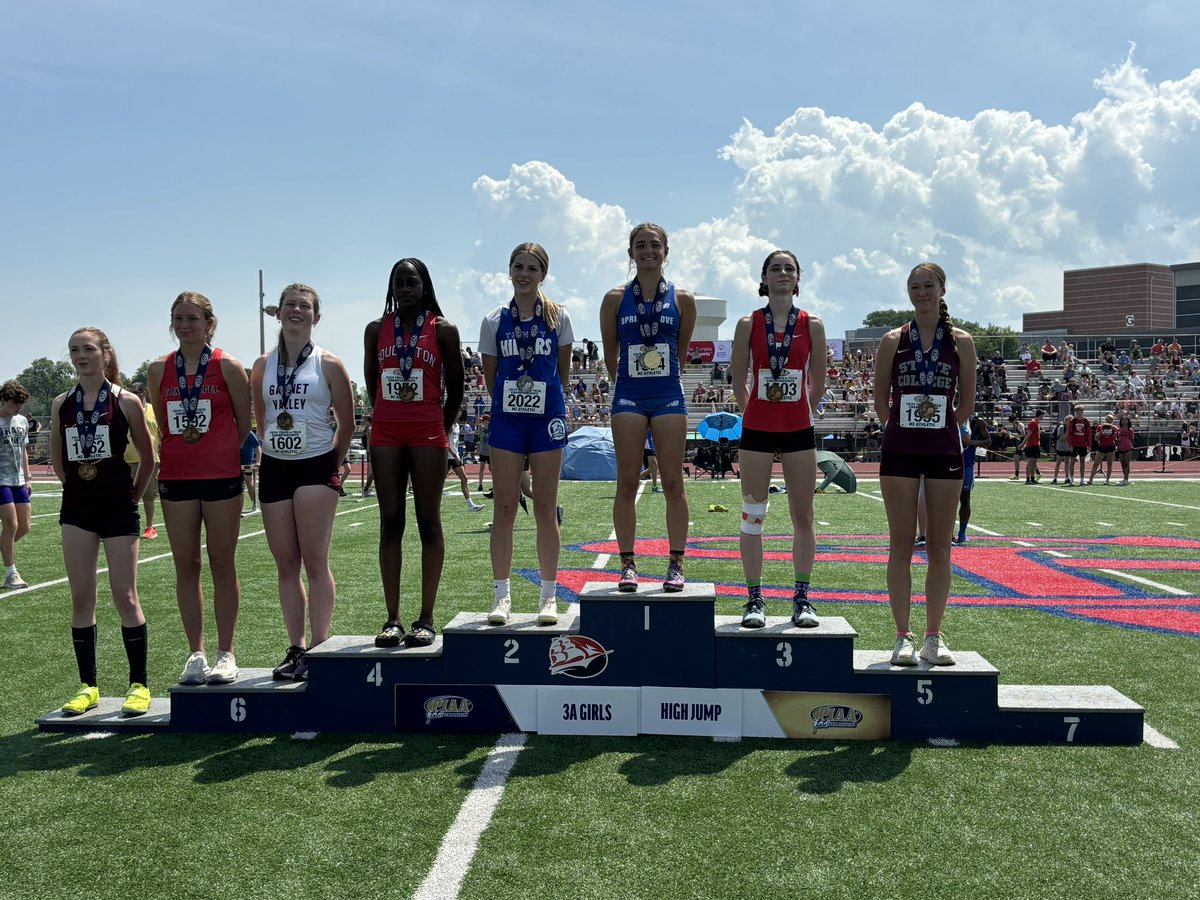 2️⃣0️⃣2️⃣4️⃣ PIAA Track & Field Girls High Jump AAA Champion Ella Bahn, Spring Grove 5️⃣-7️⃣ #PIAATRACK