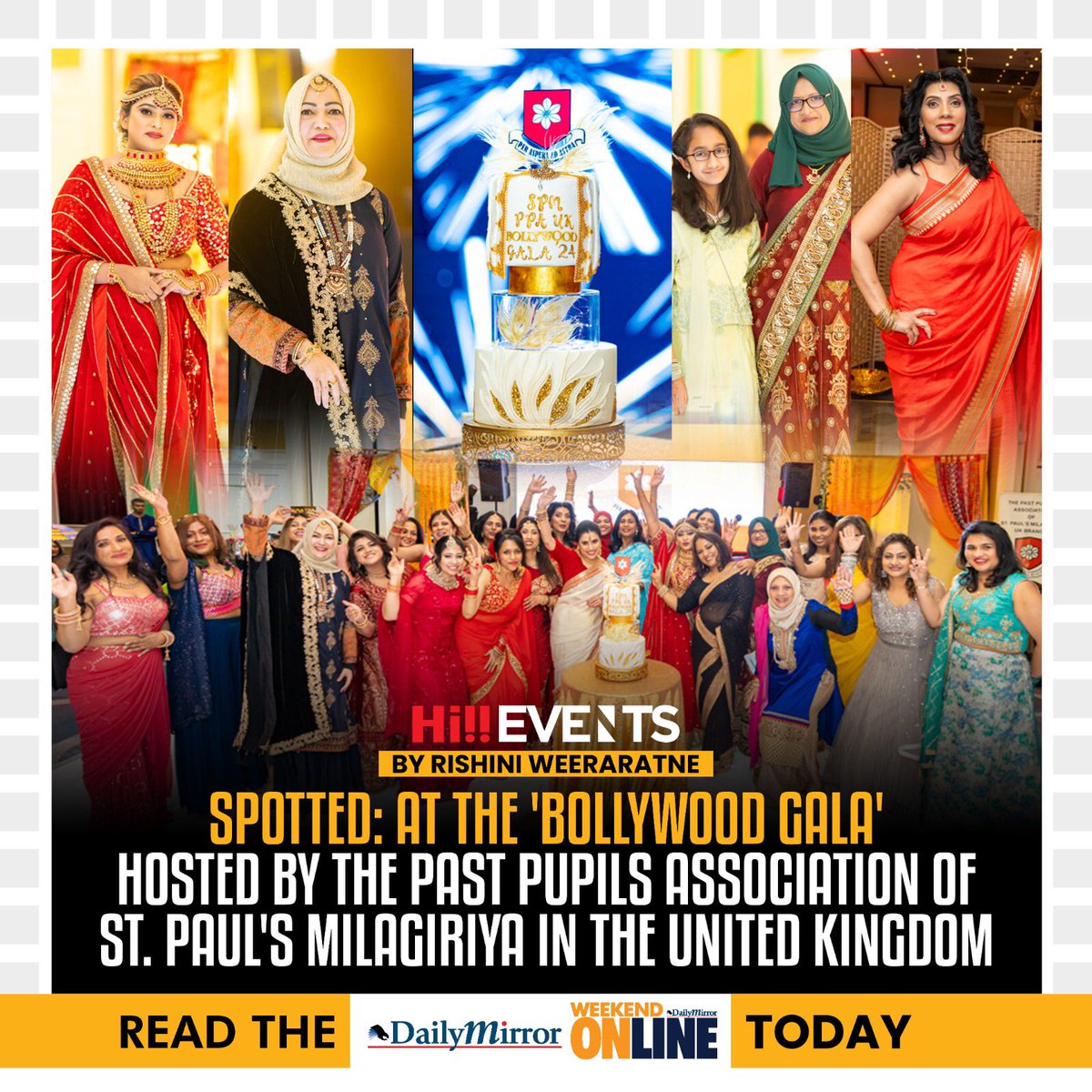 Dailymirror_SL's tweet photo. BOLLYWOOD GALA hosted by the Past Pupils Association of St. Paul’s Milagiriya in the United Kingdom.

Read The Daily Mirror Weekend Online! 

https://t.co/vtHSlX63wT

#hievents #london #srilanka #dailymirror https://t.co/qNOslrGQc9