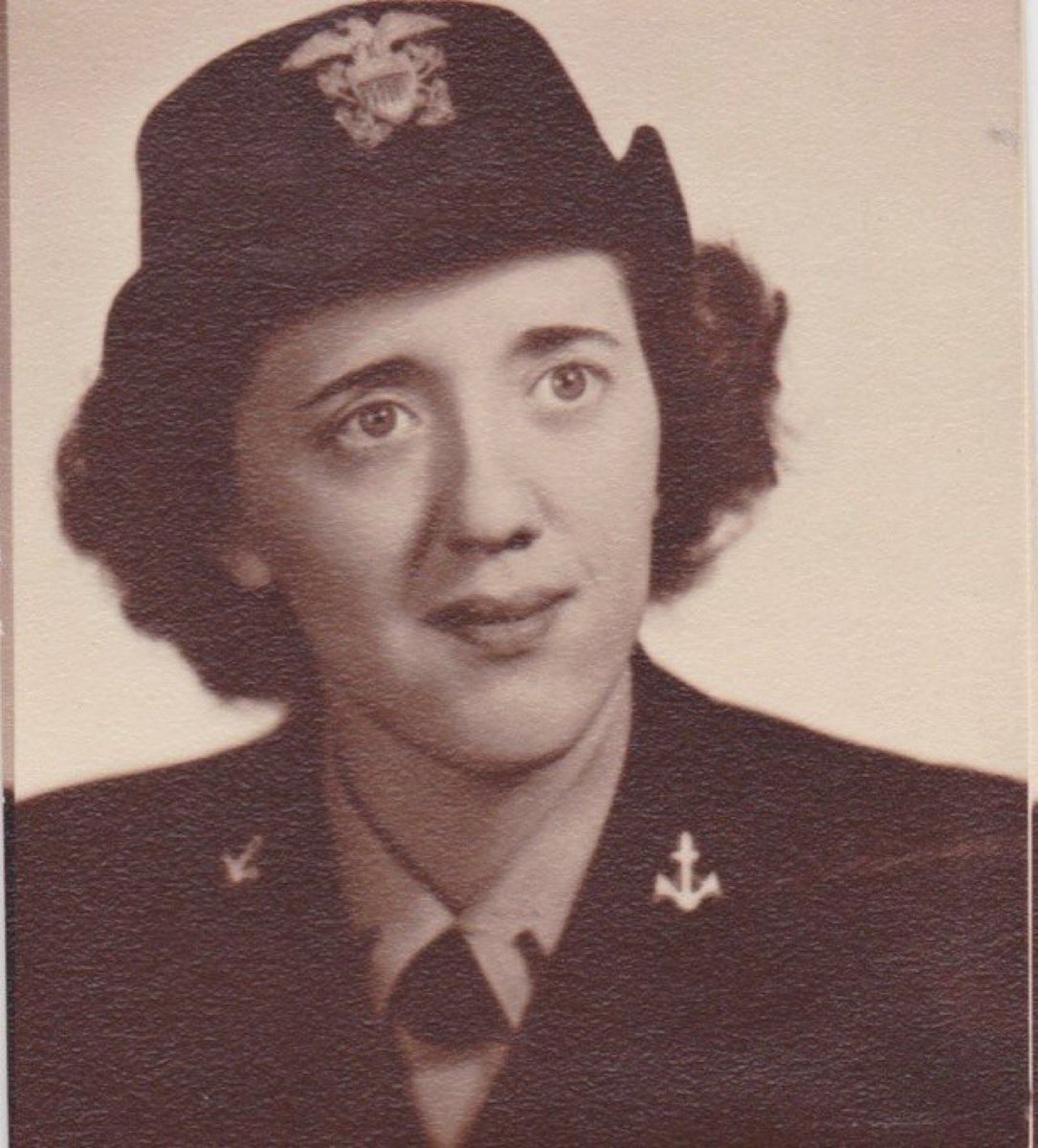 Lt. Jane Patterson, WAVE. Killed in a military train crash in ND on 8/9/45, among the last casualties of the war. Four years later, her little sister had a baby and named my mother after her. #MemorialDay2023