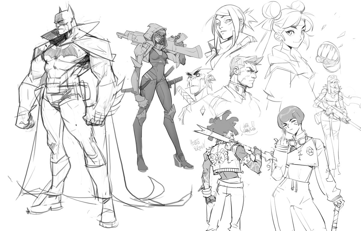 Sketches New&amp;Old #characterdesign 