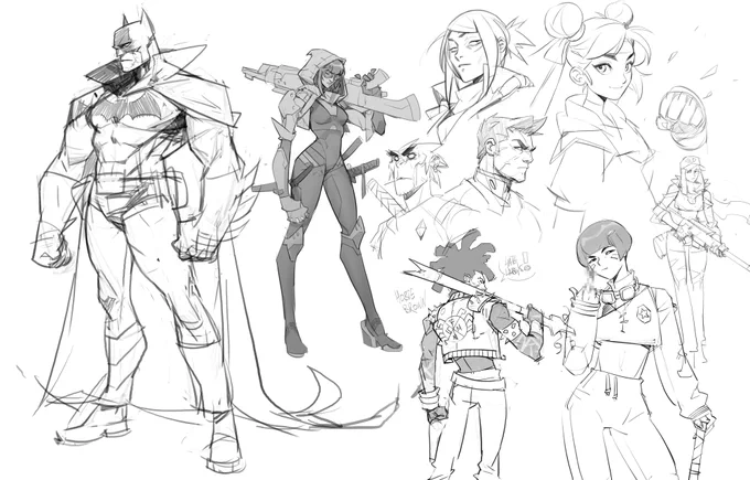 Sketches New&amp;Old #characterdesign 