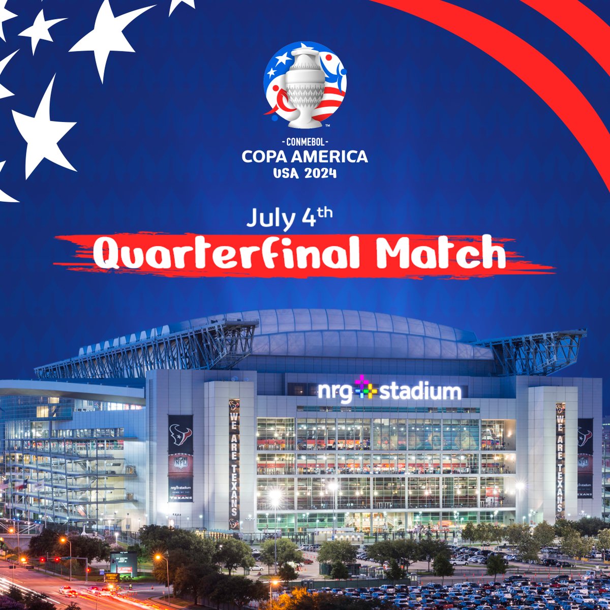 Get ready to feel the heat as Houston's Summer of Soccer is about to hit! @CopaAmerica 2024 matches at NRG, are happening not once, not twice, but three times this summer. Don't miss out on the chance to witness the electrifying excitement firsthand! #WeAreHoustonSports