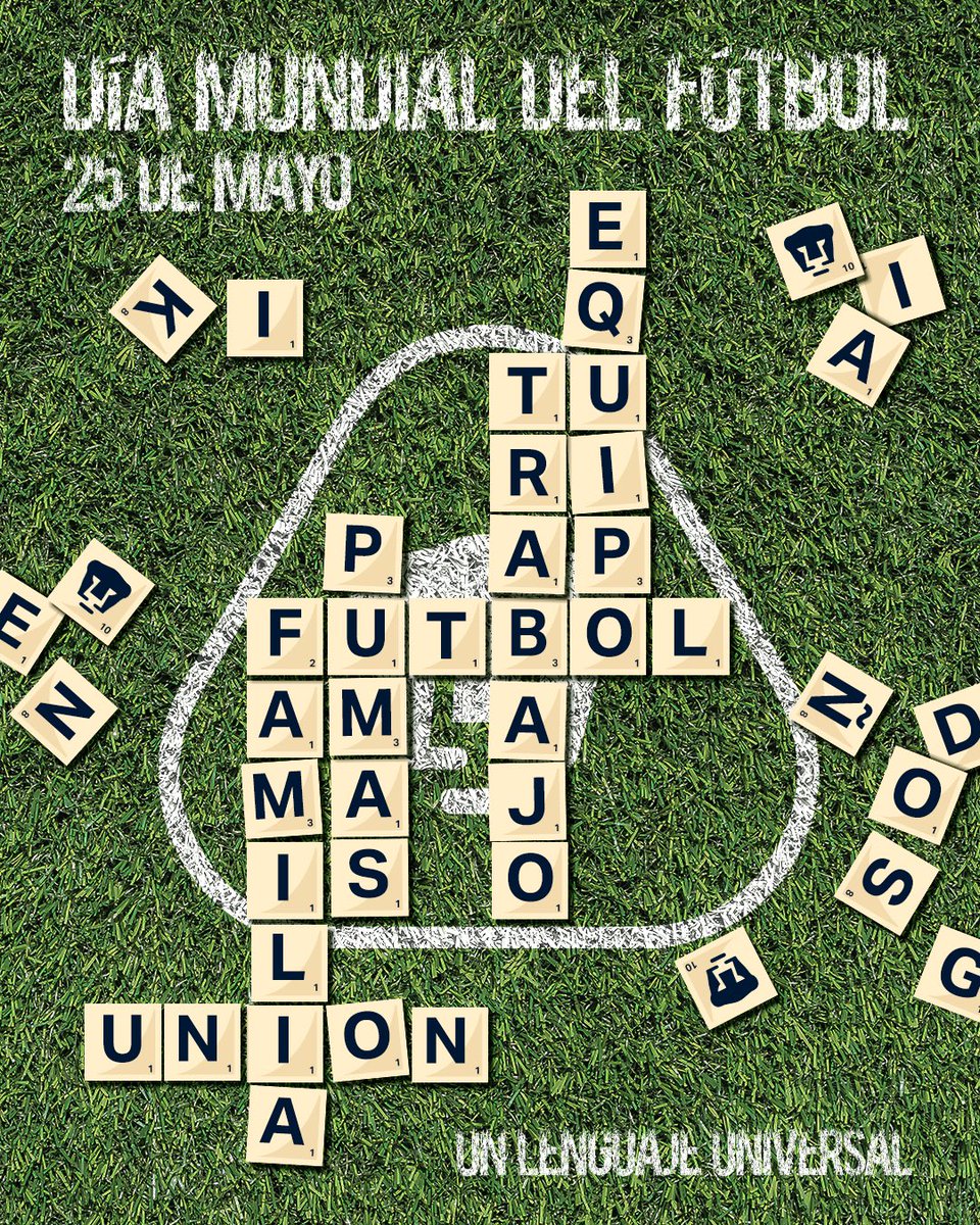 Hoy se celebra el día del deporte más bonito en el mundo, el #DíaMundialDelFutbol, y para nuestra institución esto representa el Futbol. ⚽️👊🏽

#DePumasSoy #DeCanteraSomos