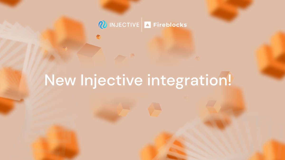 1/4📘 Hey there👀
@FireblocksHQ  Integrates @injective  to Expand Institutional Access🎉!
Now some of the largest institutions can directly access $INJ and seamlessly onboard onto the @injective  ecosystem!
Let`s read some:
#injective