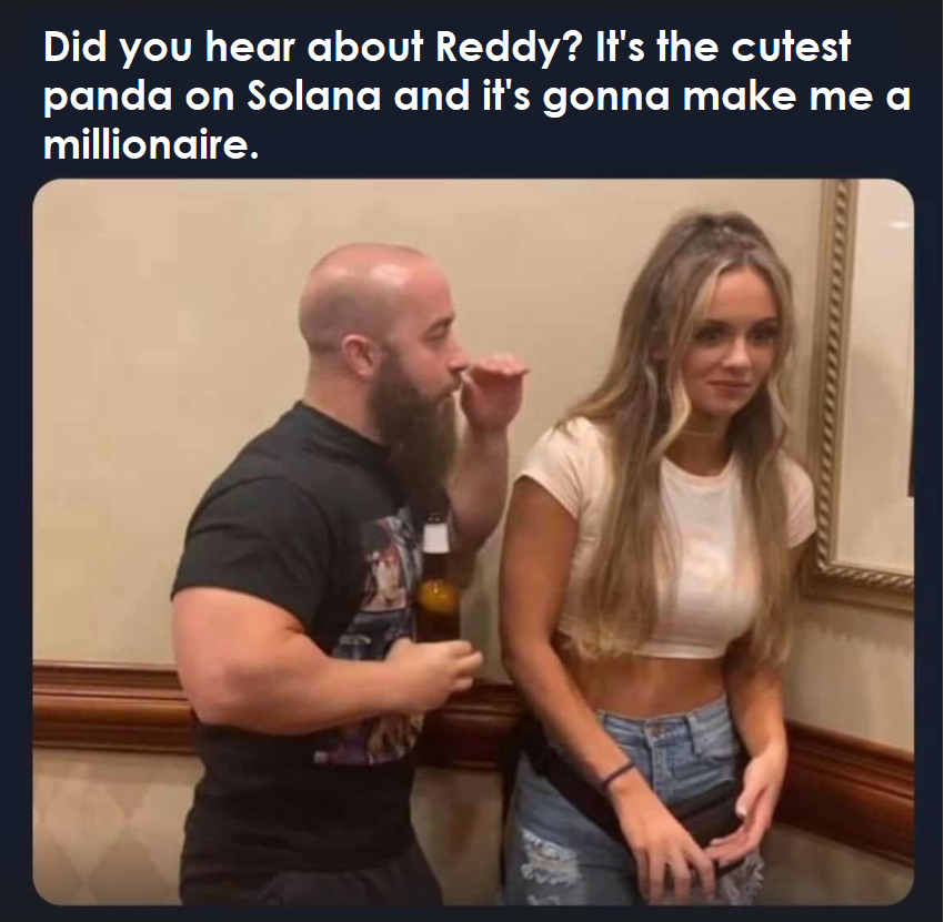 reddythepanda's tweet photo. We need chads to max shill $RED like this guy! https://t.co/whxibsKbA9