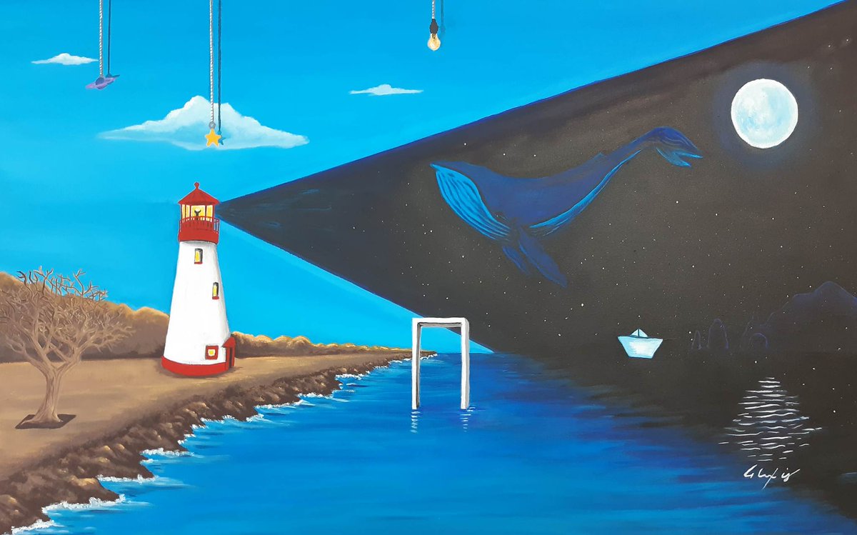 Let the light of your inner wisdom to show you the truth... 

'Flying Whale' 
Art collection 
Acrilic on canvas 
AVIABLE  

#AlexisBerny
#visualartist #artistavisual 
#art #artwork #arte #paintingart #paintings #pintura #whale #whalesart #cabo #LosCabos #Baja #sanjo #BCS