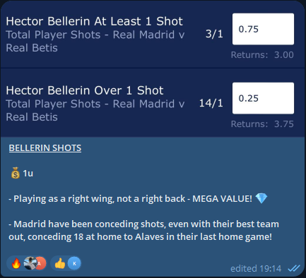 NateBetting's tweet photo. BOOOOMMMMMM!!! 💣✅

VIP JUST HIT A BEAUTIFUL 14/1 WINNER! 🔥

TO CELEBRATE, I'LL GIVE AWAY £50 TO 2 PEOPLE WHO LIKE AND REPOST THIS TWEET! 🫡❤️

I SPOTTED HE WAS PLAYING OUT OF POSITION, AND BACKED THE SHOTS BET 💎

GET A FREE VIP TRIAL HERE ⤵️
https://t.co/YpVfMiBfRP