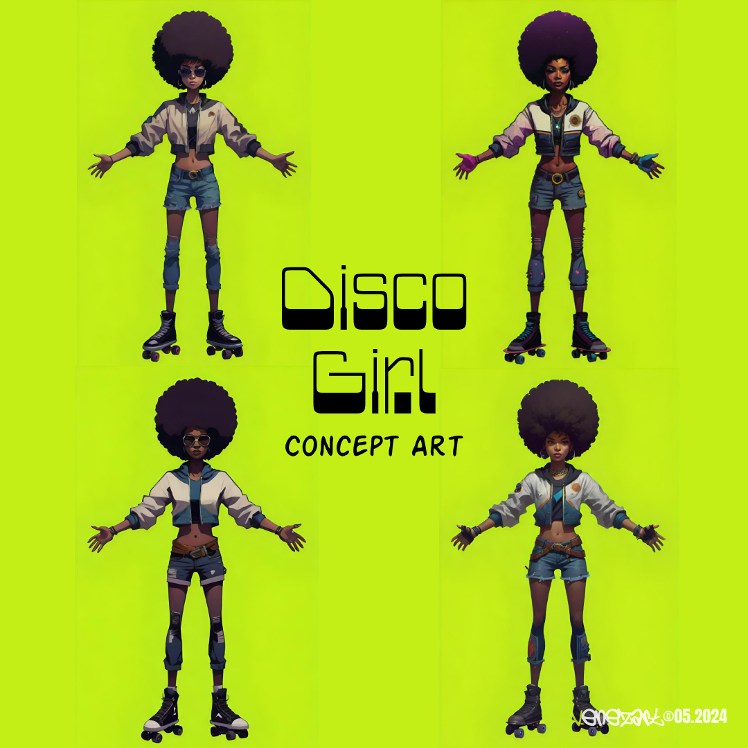 #ConceptArt #Illustrator #Illustration |  Exploring Concept Art with “Disco Girl” from “Disco Fever” | mag.venezart.com/2024/05/25/the… | #vaMagazine #ArtMagazine #TeamVenezArt