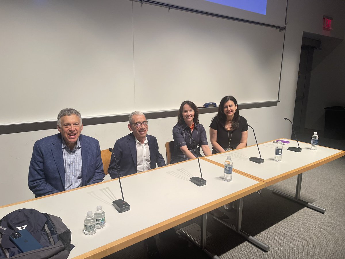 An outstanding panel presentation at @YaleAlumni reunion weekend from @YaleCancer @SmilowCancer with @DrRoyHerbstYale @DrEricWiner @PamelaKunzMD @maryam_lustberg sharing the latest on “Targeting Cancer: Yale’s Leading-Edge Research” @YaleMed @YNHH