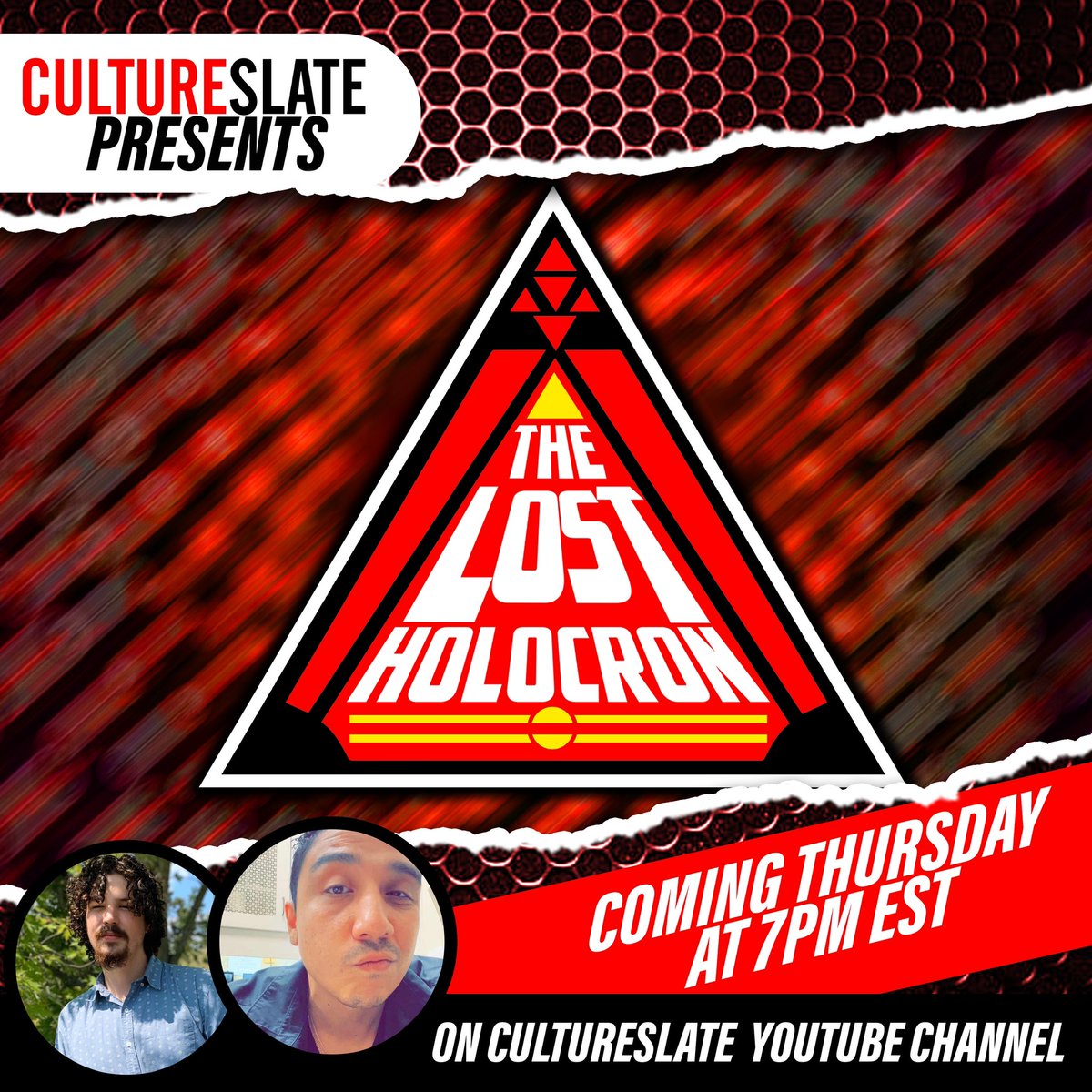 #TheLostHolocron — a Star Wars centric podcast that also covers all of the biggest fandoms — is coming to the CultureSlate YouTube channel on Thursday at 7 PM ET! Join James & Richard each week to talk about the latest in Star Wars, Marvel, DC, & more! Subscribe below 👇