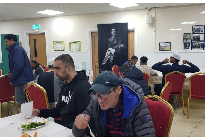 A great turn out at the WG Community Cafe at the Central Mosque of Brent where a lovely healthy fresh meal was served to the Community. A huge well done to all our team who provide a five star service every week