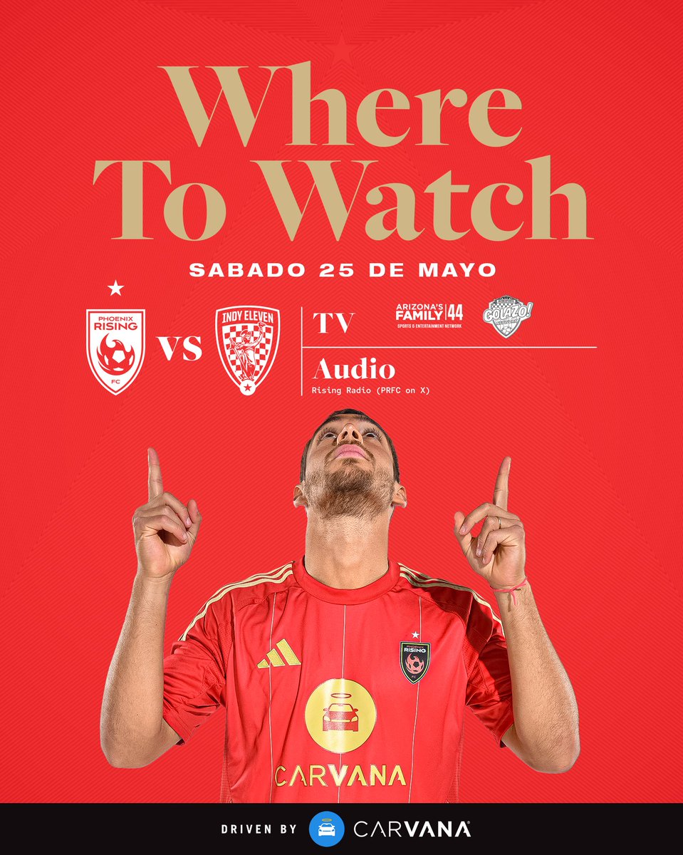 Where to watch? Look no further ⤵️

#TodosRojos | #AwayDays Driven by @Carvana